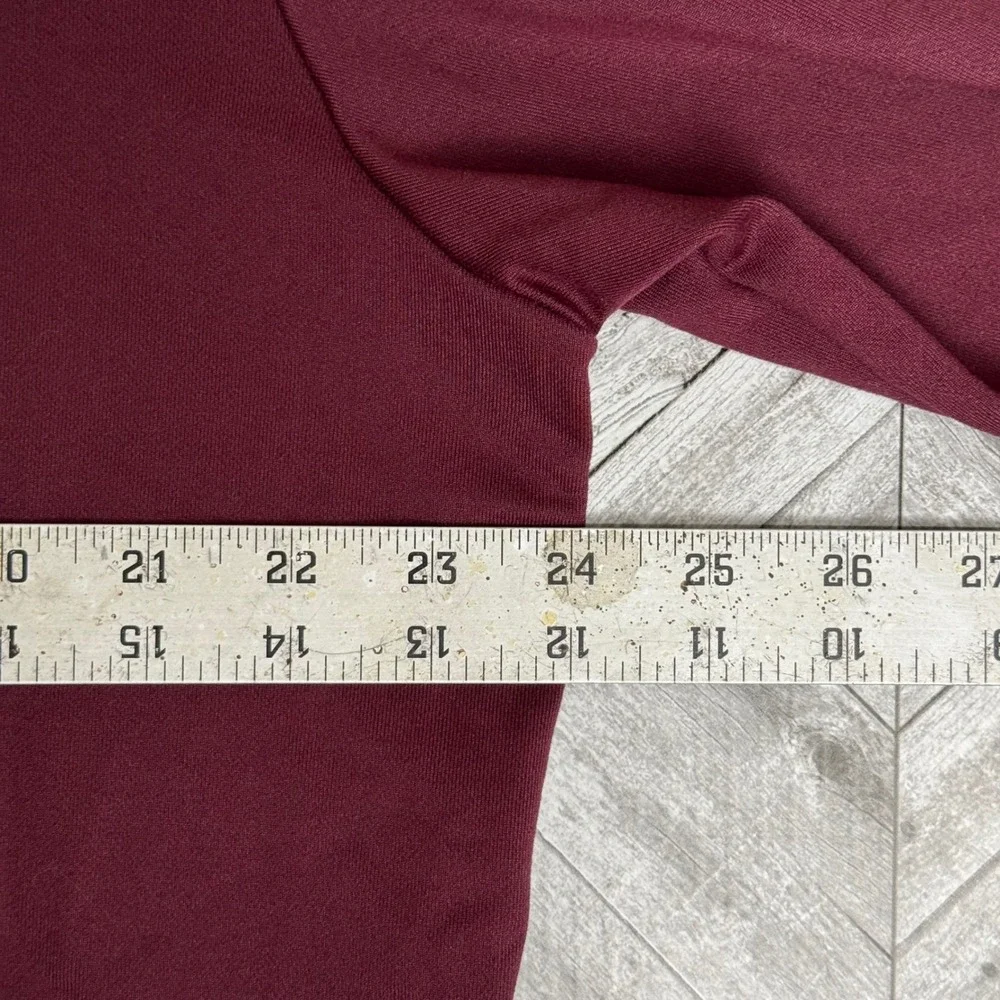 Adidas‎ Golf Climalite Mens XL Burgundy Quarter Zip Pullover VB National Maroon